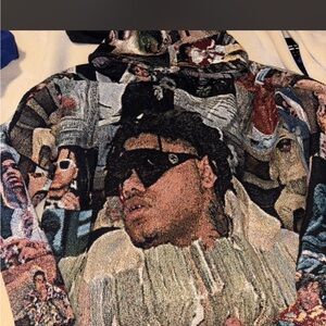 Graphic Hoodie with Portrait Design